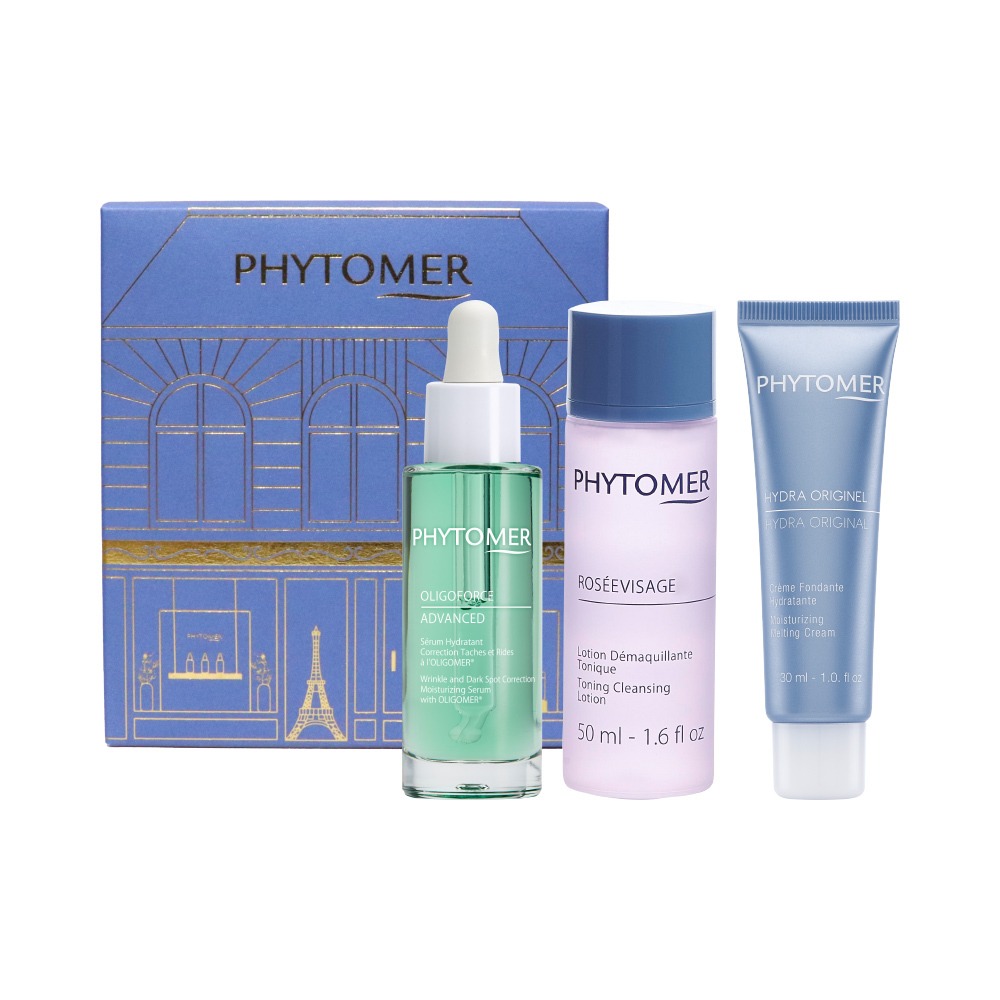 Phytomer 低分子多效精华液 Hydratant Advanced 30ml 套装 (+玫瑰活肤水 50ml+Hydratant 原装融化面霜 30ml)