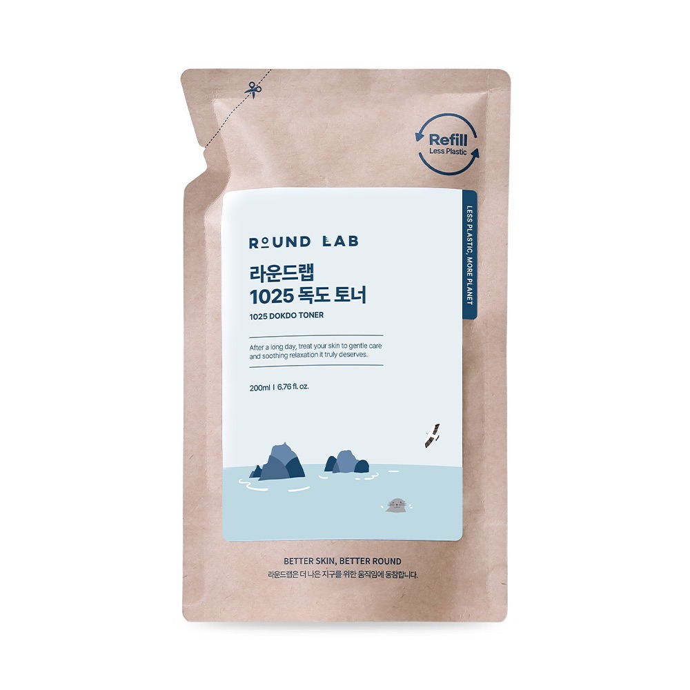 [1Deung爽肤水/补充装] ROUND LAB 1025 独岛爽肤水 面膜200ml 补充包