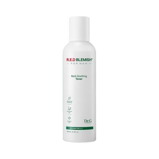[企划装] Dr.G 红色痘痘修护 男士 多效舒缓爽肤水 200ml 保湿 企划装 (+多效合一面霜 30ml)