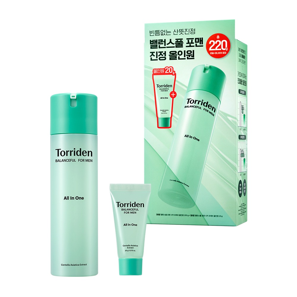 Torriden Baelreonseupul 男士 积雪草清爽多效合一 200g 企划装(+Balanceful 多效合一 20g)