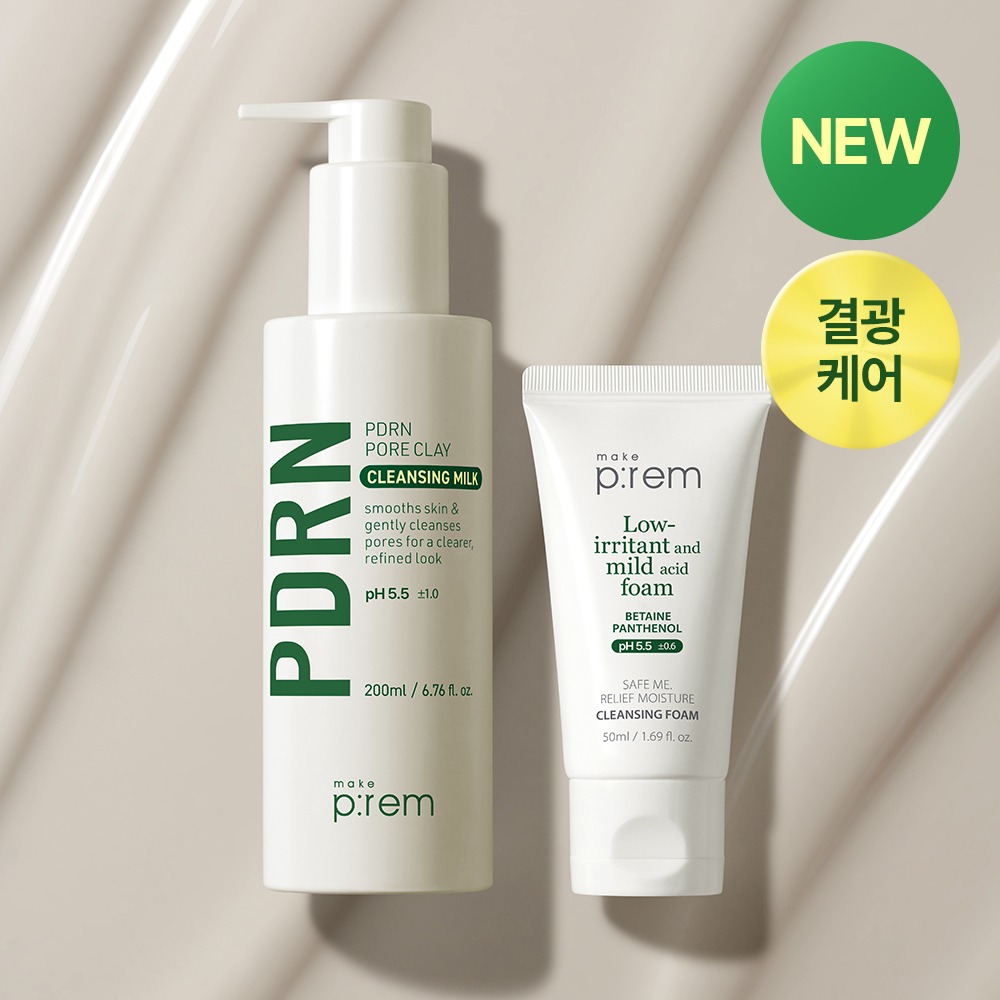 Makeprem PDRN 毛孔粘土洁面乳 200ml 企划装（赠洁面泡沫50ml）