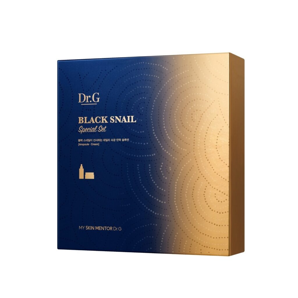 [礼盒套装/光彩紧致] Dr.G 黑蜗牛 视黄醇 3Jong 礼盒装 (面霜50ml + 安瓶 50ml + 面膜 1片)