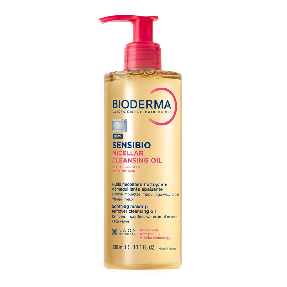 Bioderma 舒敏 洁肤卸妆油 清洁棉片300ml 企划装（赠硅胶洁面扑）