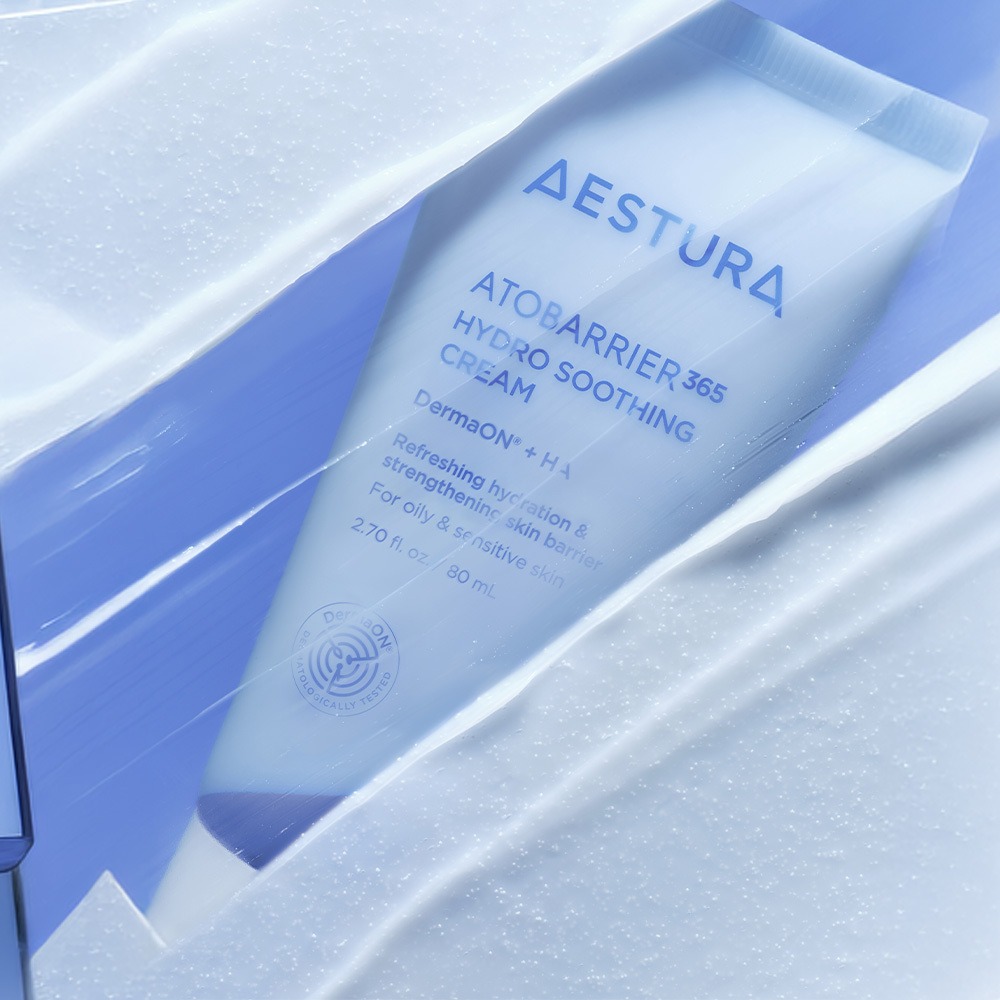 AESTURA Atobarrier365 水凝舒缓面霜 80ml 企划装(爽肤水25ml+洁面泡沫30g)