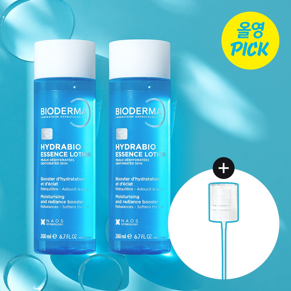 Bioderma Hydrabio 水润精华乳液200ml 2支企划装 (+喷雾Peompeu)
