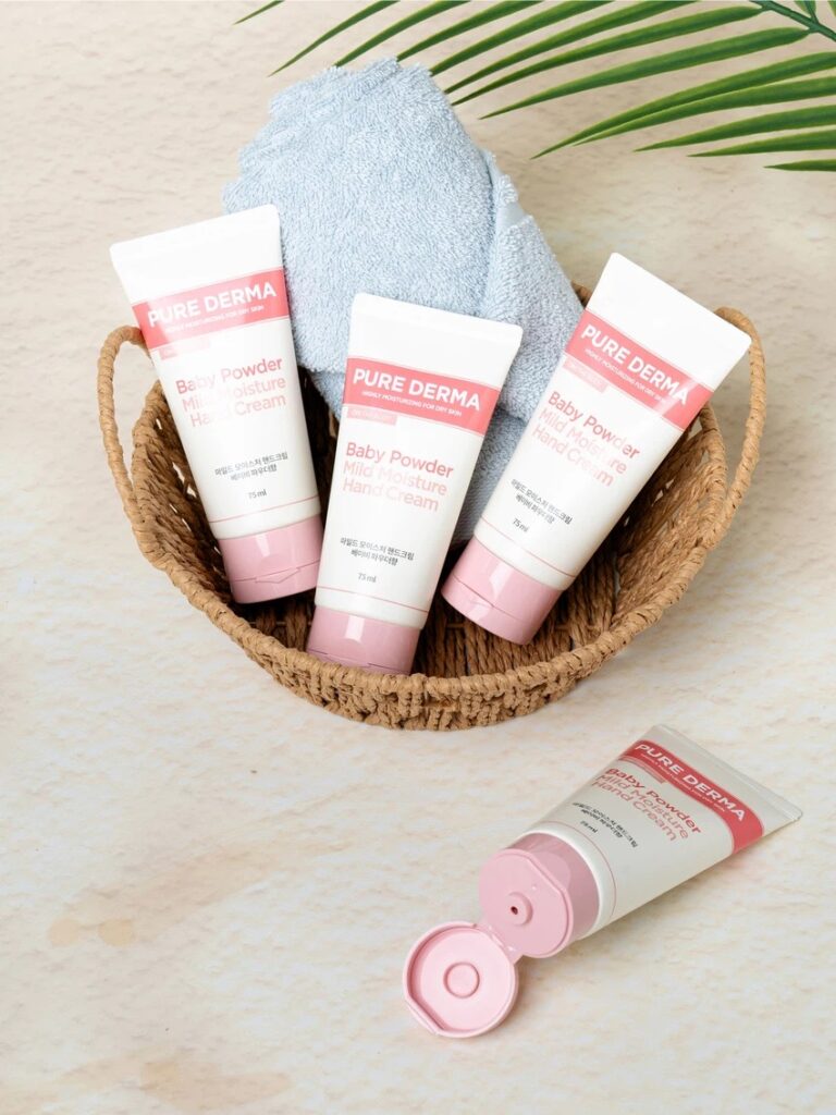 On The Body Pyueo皮肤科学型 温和保湿 护手霜 75ml 婴儿爽身粉香型 Hyang