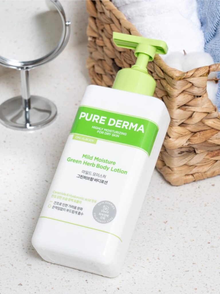 On The Body Pyueo皮肤科学型 温和保湿 身体乳液400ml Green GiantHeobeu Hyang