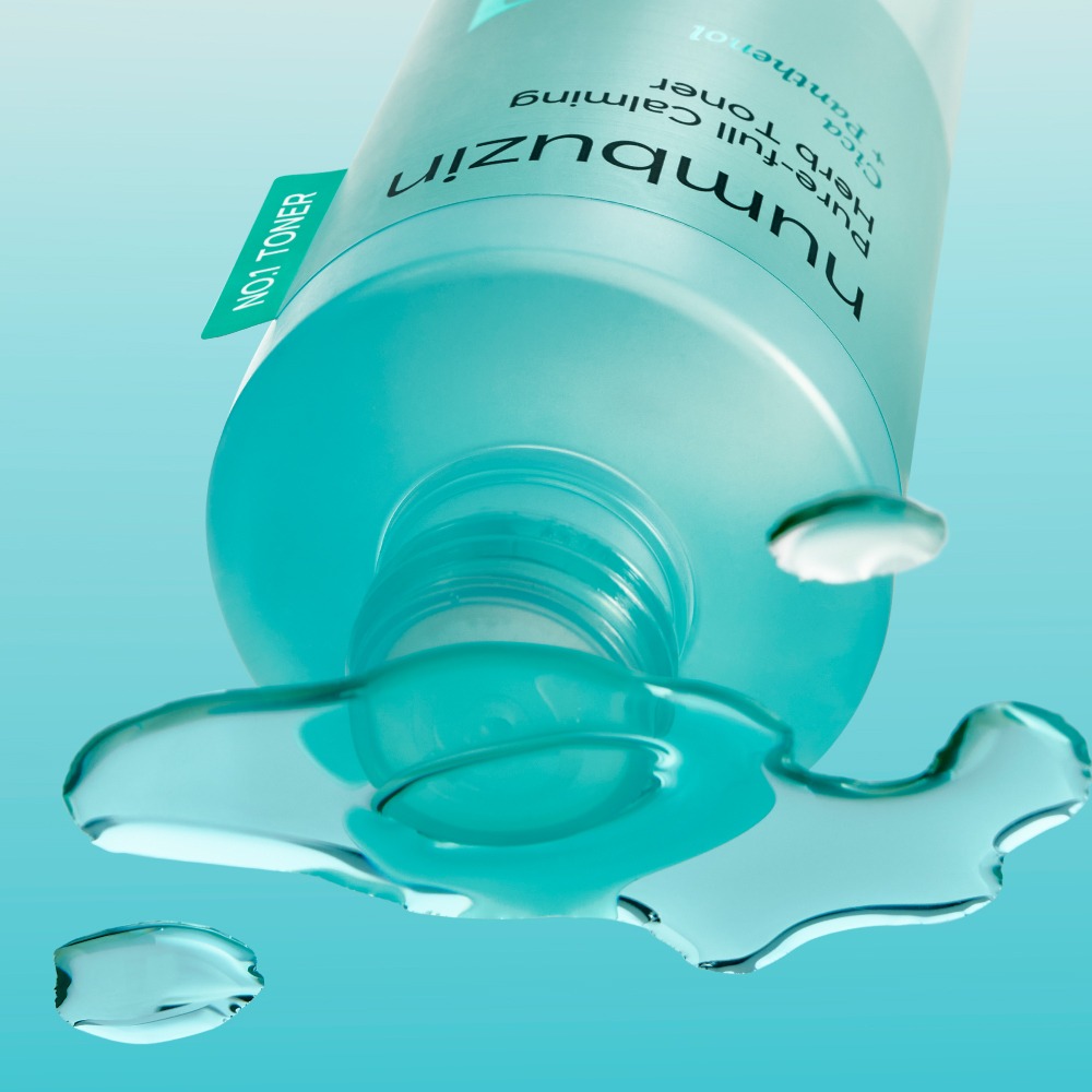 [清凉修护]numbuzin 1Beon 舒缓 Malkgedameun Cheongcho爽肤水 300ml 补充装企划(+300ml) 企划装