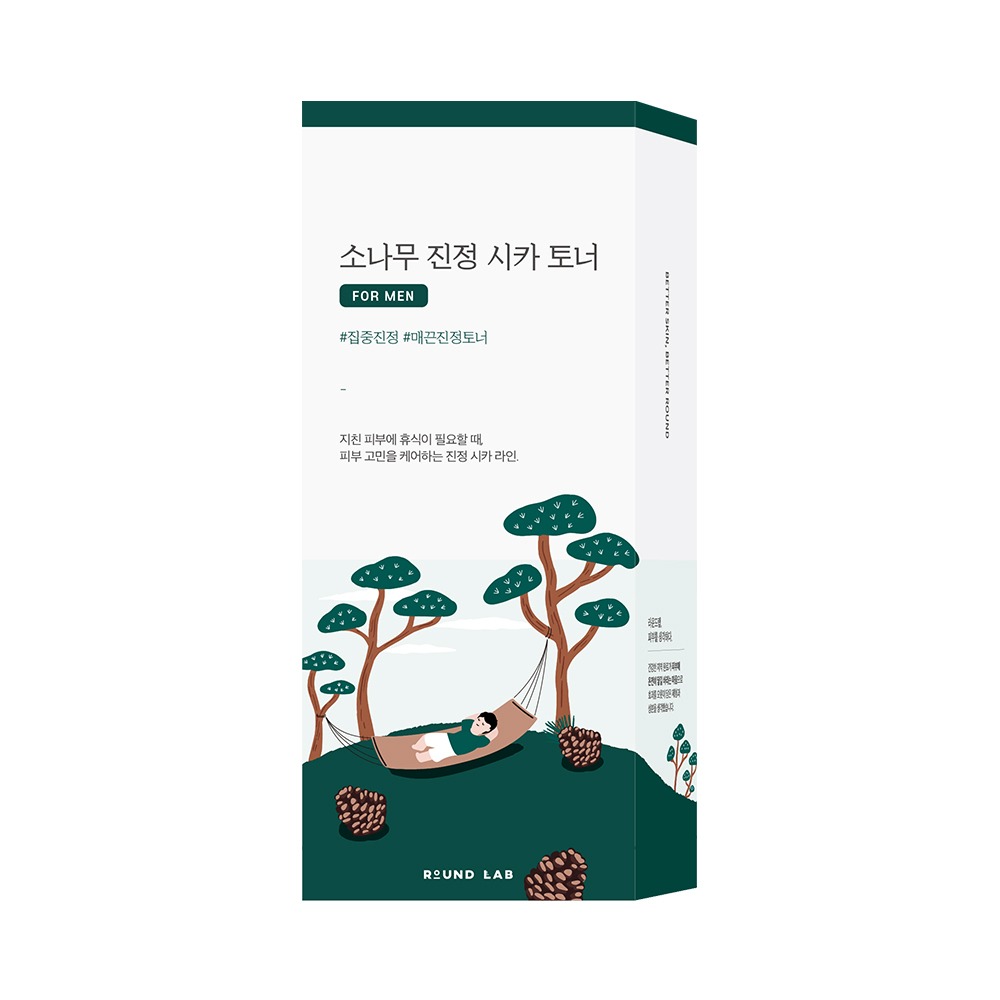 [敏感舒缓] ROUND LAB 男士 松木舒缓修护积雪草爽肤水 200ml