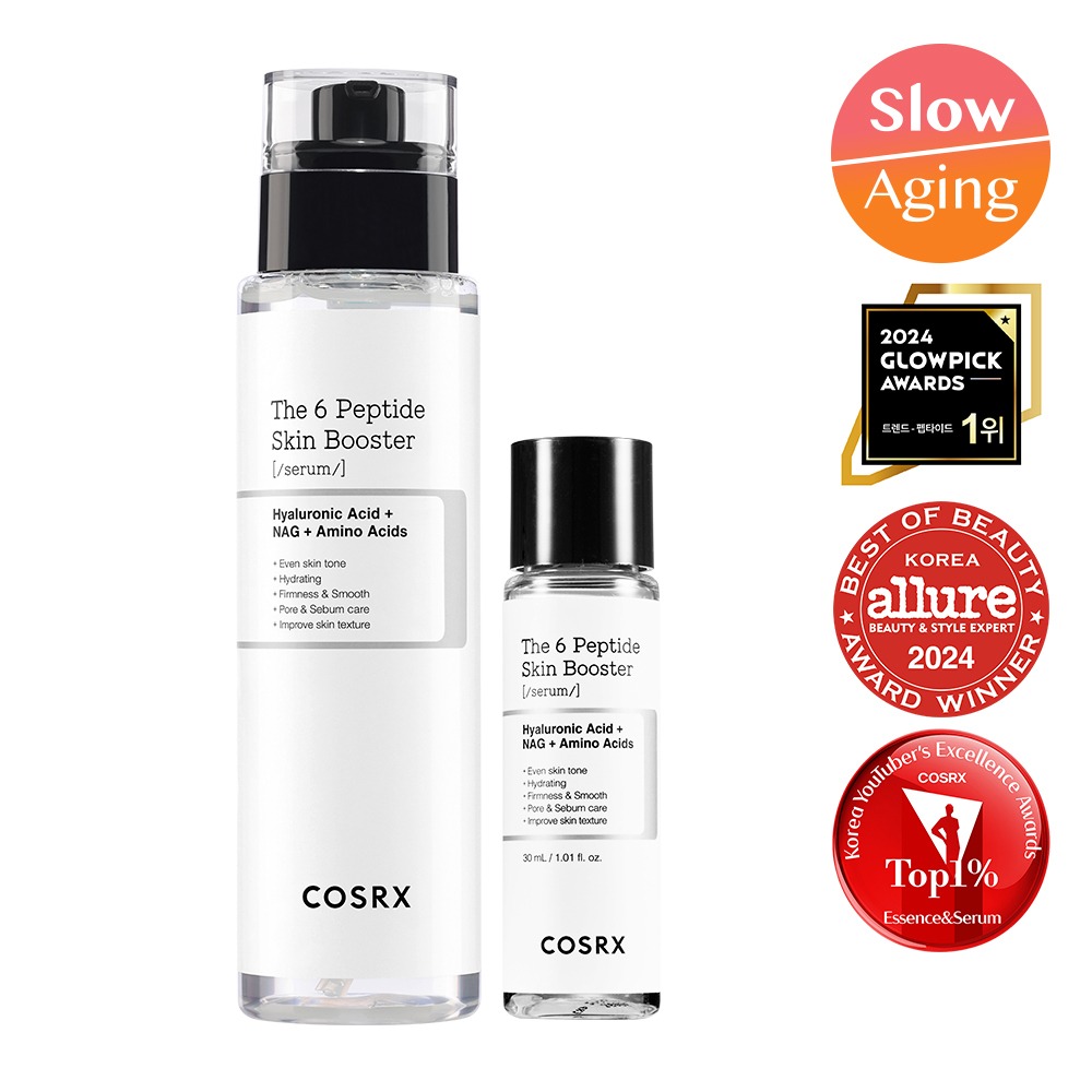 [深层保湿] COSRX Deo 6 肽 爽肤水 提亮精华 150ml 企划装（赠30ml）