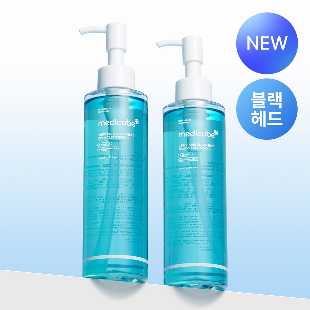 [黑头 Jegeo] MediCube Zero 毛孔 黑头 深层清洁卸妆油 205ml