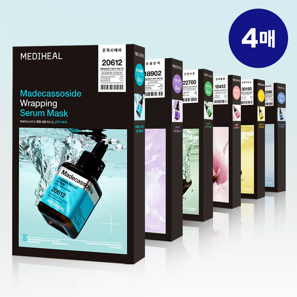 [紧贴精华面膜/4片] Mediheal 包装精华面膜 6Jong