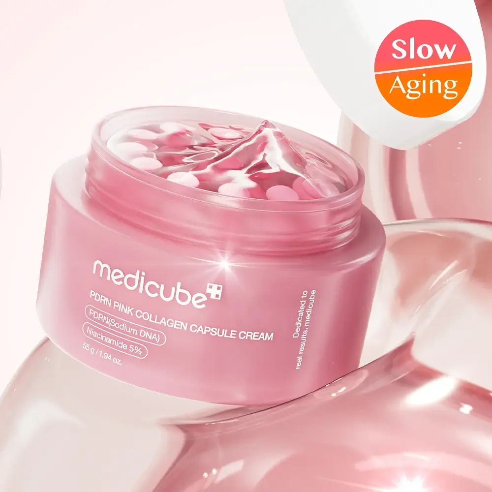 [Yeobaeu光彩面霜] MediCube PDRN 粉红胶原 胶囊面霜 55g 企划装（赠4.5g*2）