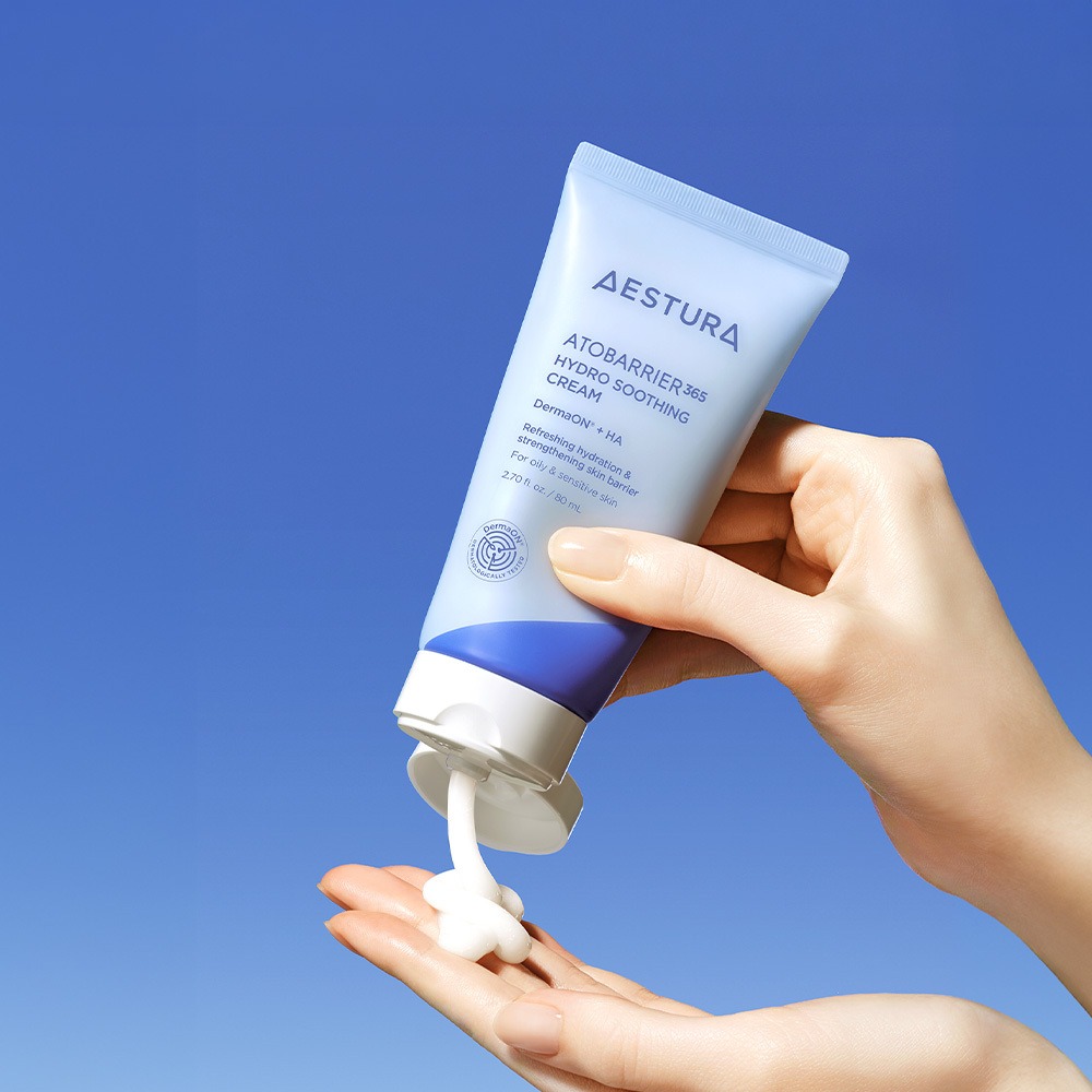 AESTURA Atobarrier365 水凝舒缓面霜 80ml 企划装(爽肤水25ml+洁面泡沫30g)