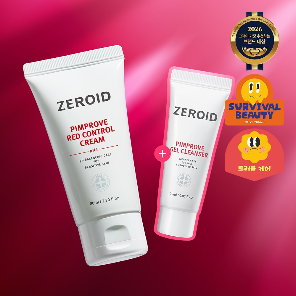 [痘痘肌推荐] Zeroid Pimpeurobeu 红色控油修护霜 pH4 80ml 企划装（赠水凝洁面25ml）