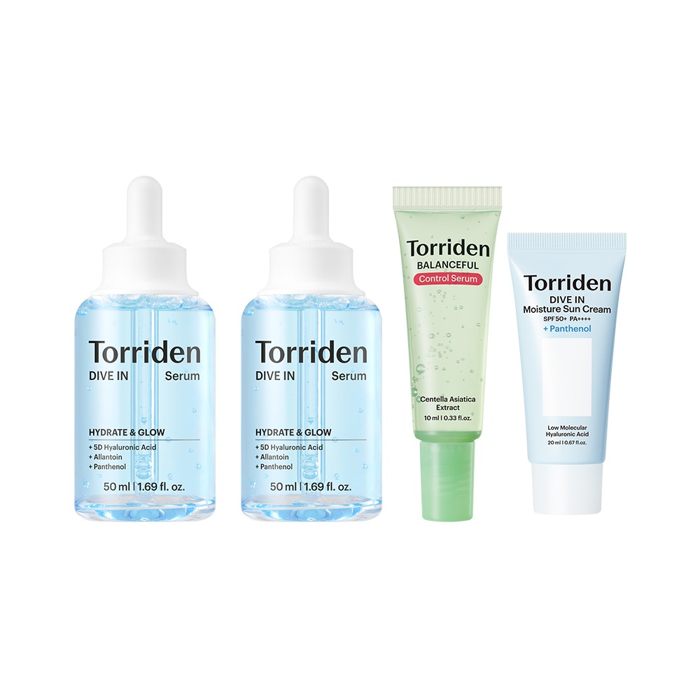 Torriden Dive-in 低分子玻尿酸 精华 50ml 双重企划装 (Baelpul 精华 20ml+防晒霜 20ml)