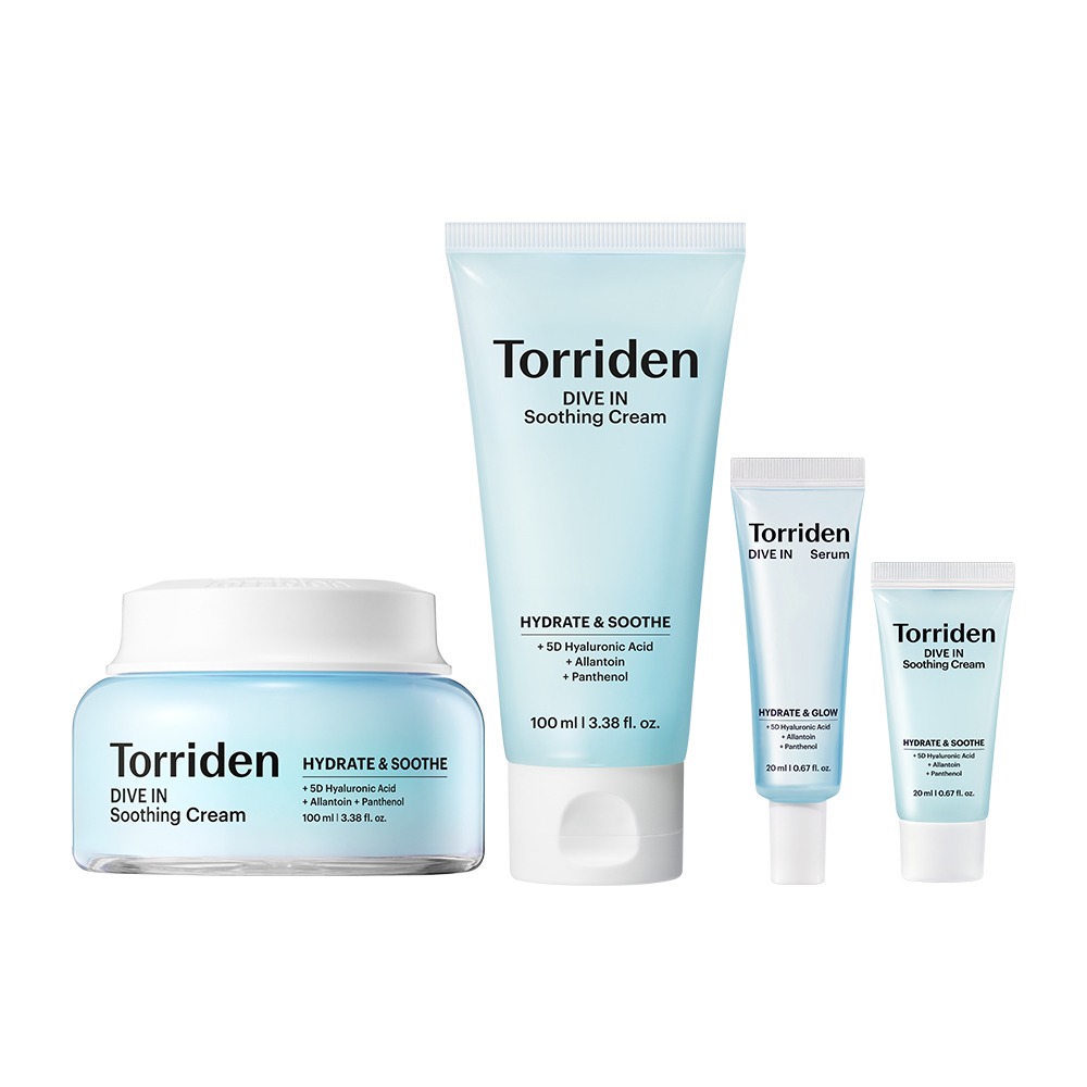 Torriden Dive-in 低分子玻尿酸 舒缓面霜 100ml 双重企划装 (面霜20ml+精华 20ml)