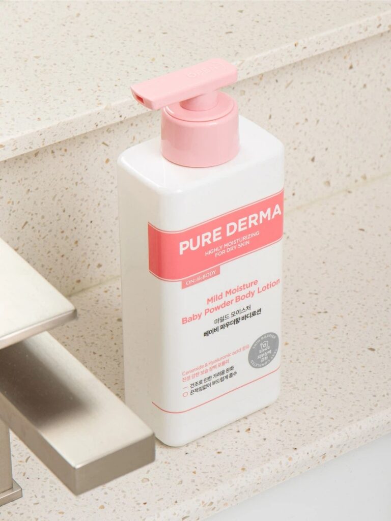 On The Body Pyueo皮肤科学型 温和保湿 身体乳液400ml 婴儿爽身粉香型 Hyang