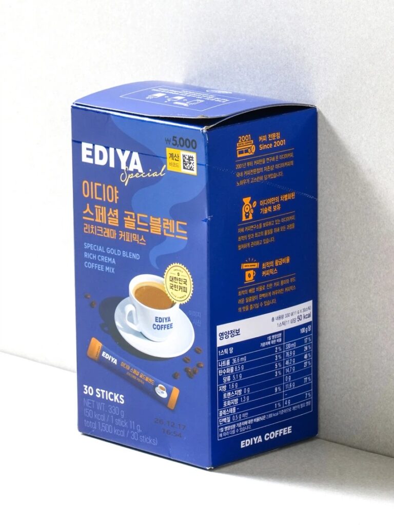 EDIYA Seupesyeol 金色 Beulrendeu Richi Keurema 咖啡混合装 30件