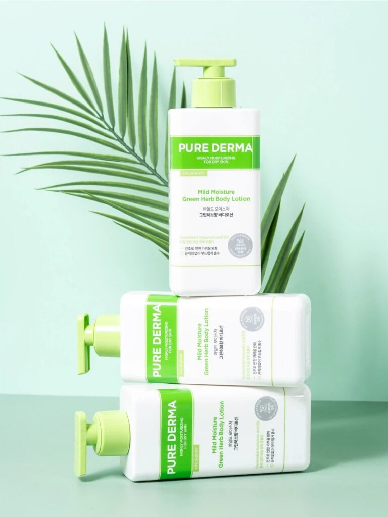 On The Body Pyueo皮肤科学型 温和保湿 身体乳液400ml Green GiantHeobeu Hyang
