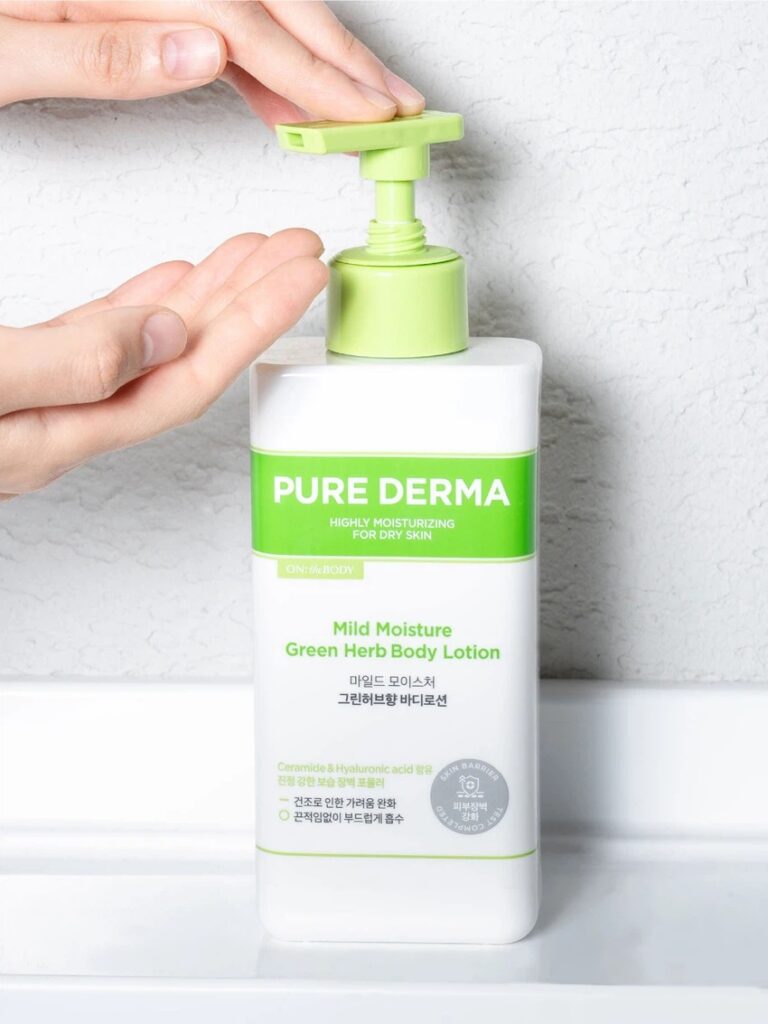 On The Body Pyueo皮肤科学型 温和保湿 身体乳液400ml Green GiantHeobeu Hyang