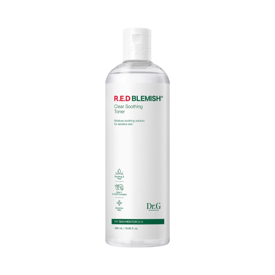 [舒缓/去角质/大容量] Dr.G 红色痘痘修护清爽舒缓爽肤水 500ml