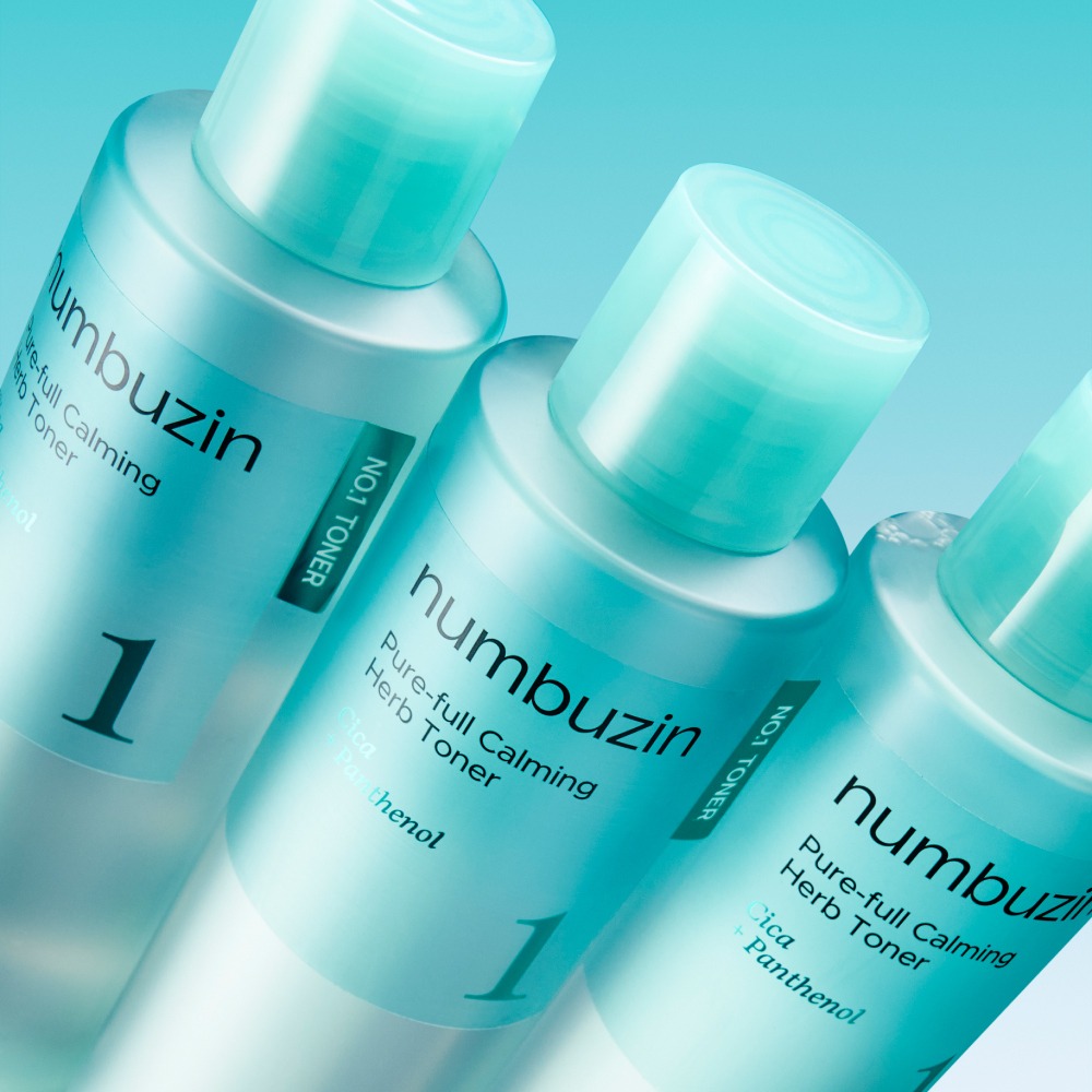 [清凉修护]numbuzin 1Beon 舒缓 Malkgedameun Cheongcho爽肤水 300ml 补充装企划(+300ml) 企划装