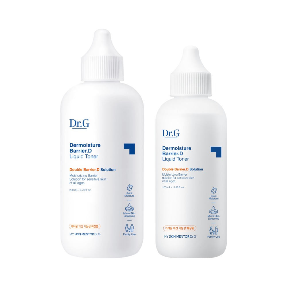 [深层保湿] Dr.G 深层保湿屏障D液体爽肤水 200ml 企划装（赠100ml）