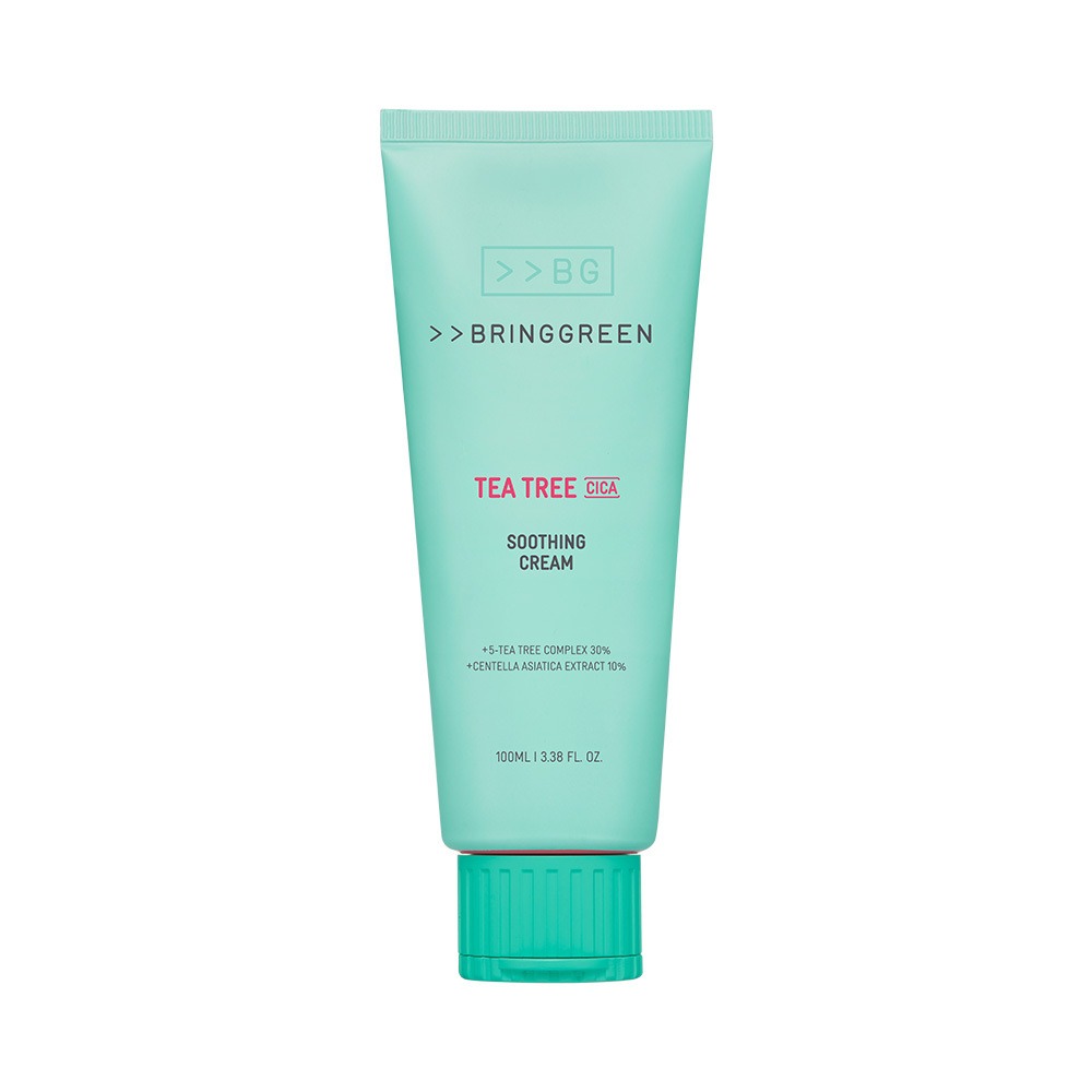 [油水平衡面霜/Yu补水Baelreonseu] Bring Green 茶树积雪草舒缓修护面霜 Plus 100ml (2支/单品)