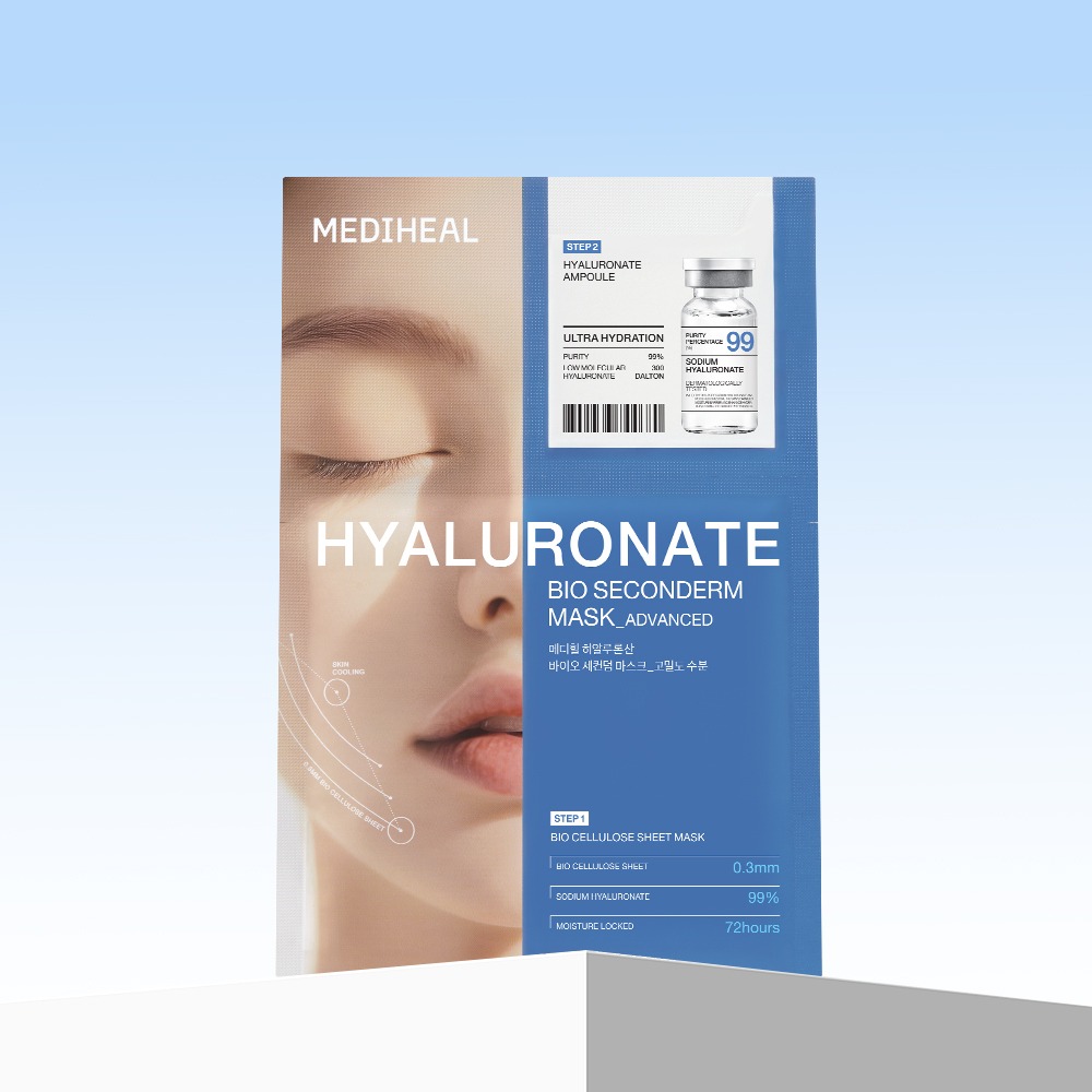 [吸附皮脂/毛孔清凉] Mediheal 生物第二代面膜 1片 3Jong (积雪草苷/PDRN/玻尿酸)