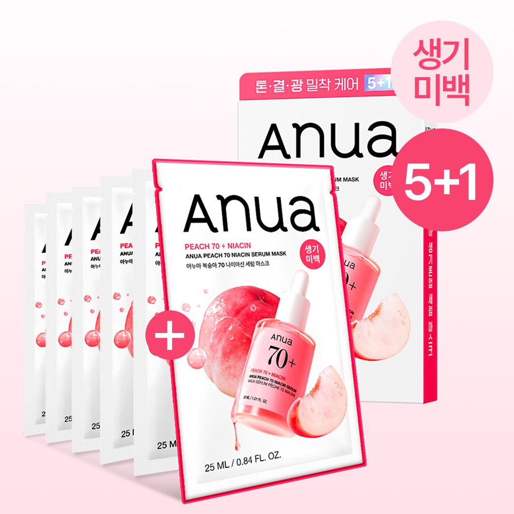 [苏志燮推荐] Anua 每日装修护 面膜 5片装 企划装 8Jong(+1片 or +2片 Chuga)