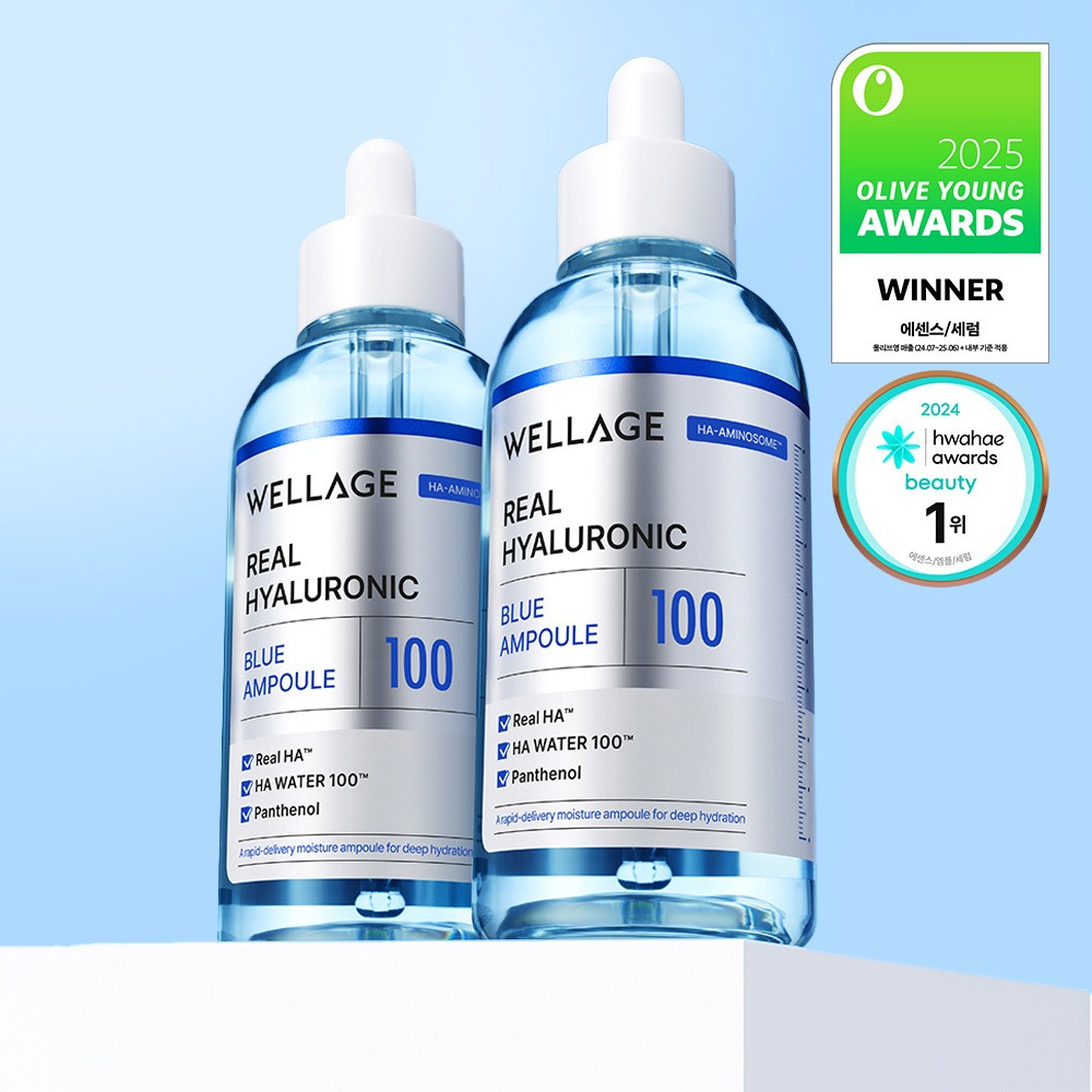 [缓解内层干燥Pilsutem] Wellage Rieol 玻尿酸 Beulru 100 安瓶 75ml 2支企划装