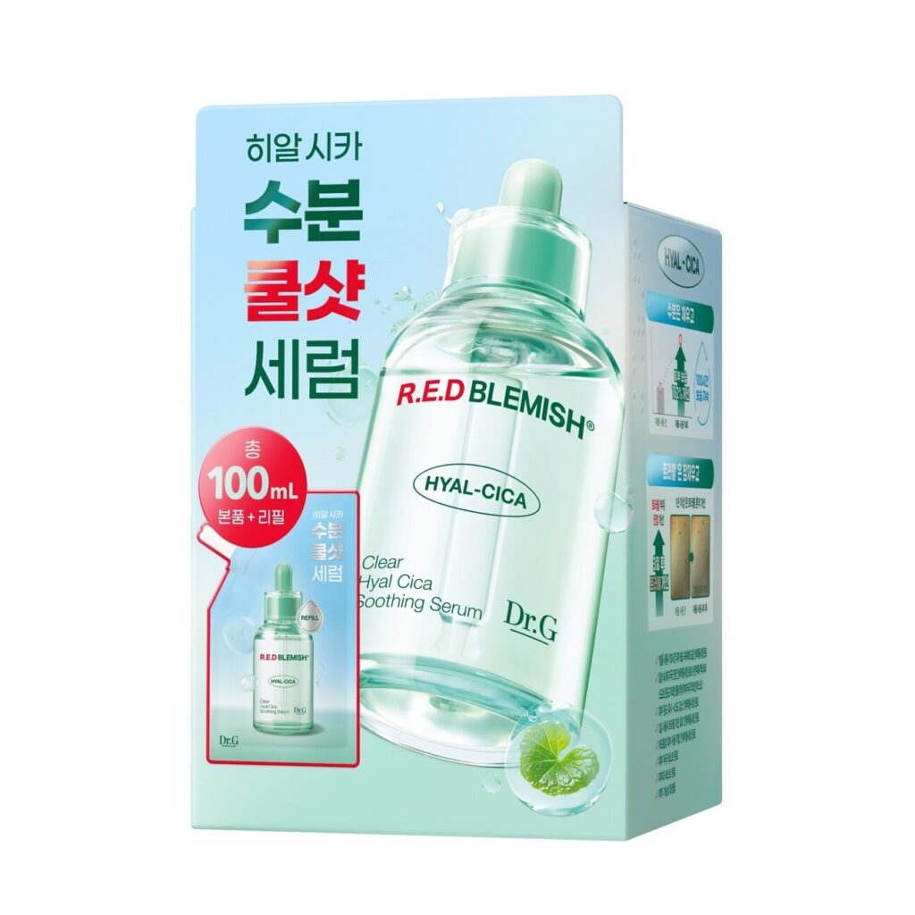[1+1企划/补水舒缓] Dr.G 红色Beulremiswi 透明玻尿酸积雪草舒缓精华液 50ml企划装 (+50ml补充装)