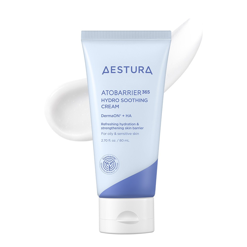 AESTURA Atobarrier365 水凝舒缓面霜 80ml 企划装(爽肤水25ml+洁面泡沫30g)