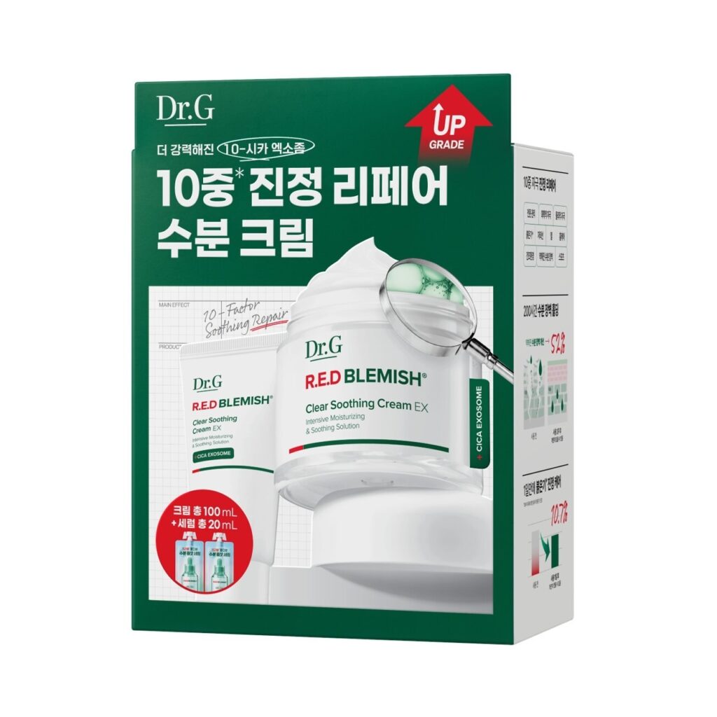 Dr.G 红色Beulremiswi 清爽 舒缓面霜 EX 70ml企划装（赠30ml补充装+10ml精华液2瓶）