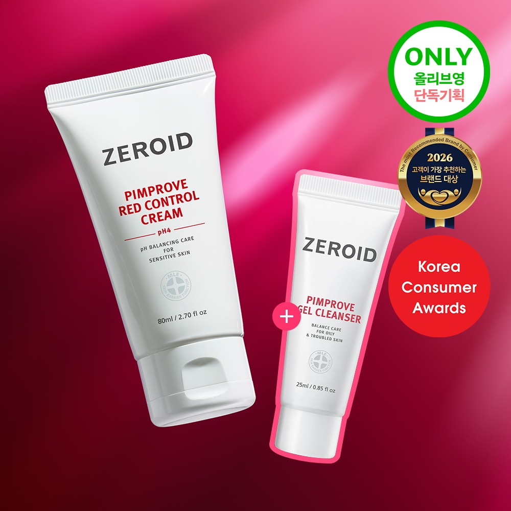 [痘痘肌推荐] Zeroid Pimpeurobeu 红色控油修护霜 pH4 80ml 企划装（赠水凝洁面25ml）