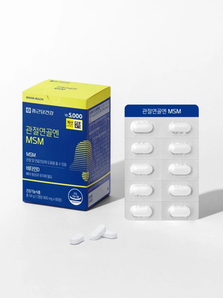 钟根堂健康 关节软骨MSM 60片 30日量