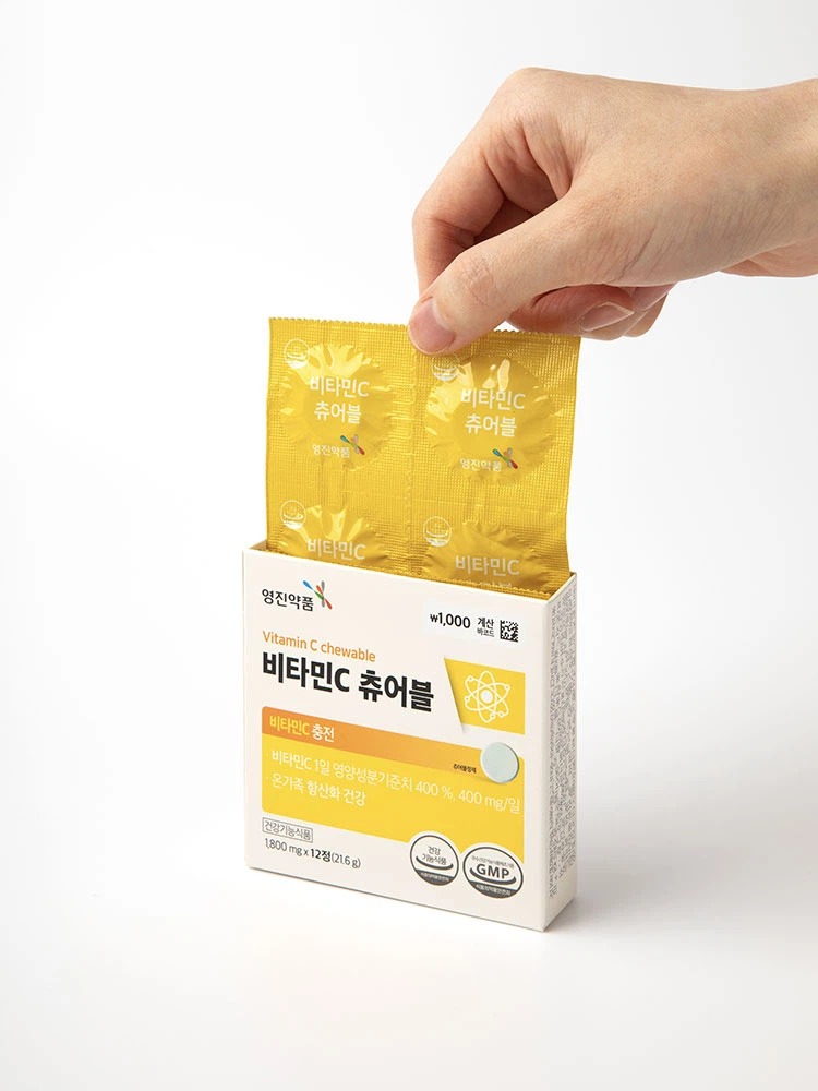 永真 维生素C 咀嚼片 12片