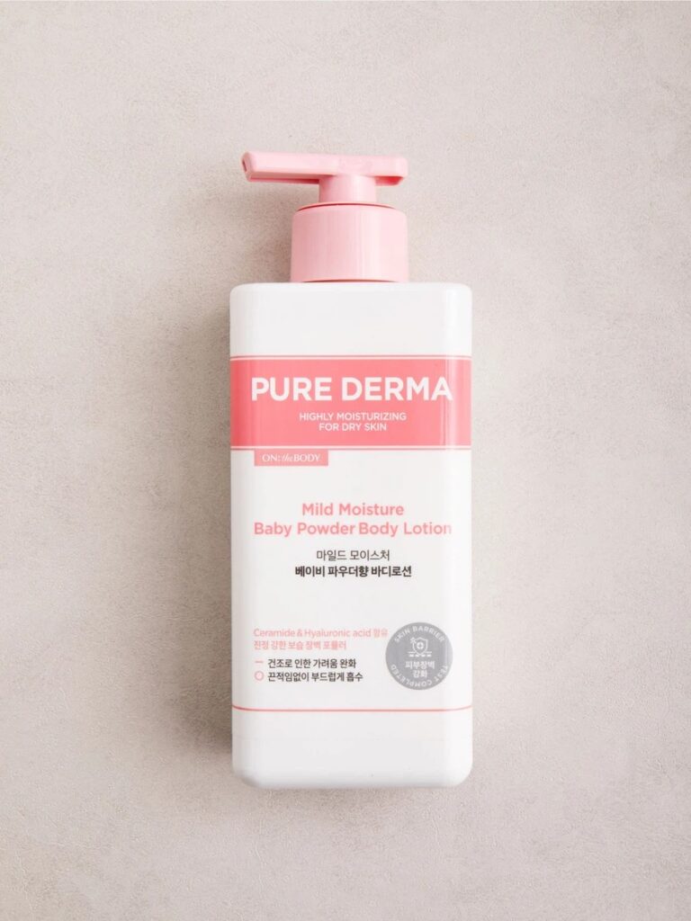 On The Body Pyueo皮肤科学型 温和保湿 身体乳液400ml 婴儿爽身粉香型 Hyang
