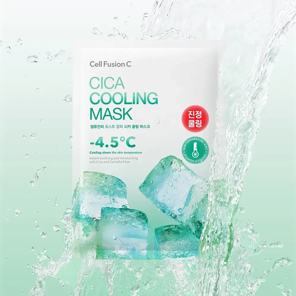 [快速冷感/热感护理] Cellfusion C Post Alpha 冷感面膜 5P(首效冷感/积雪草冷感/维他命冷感)