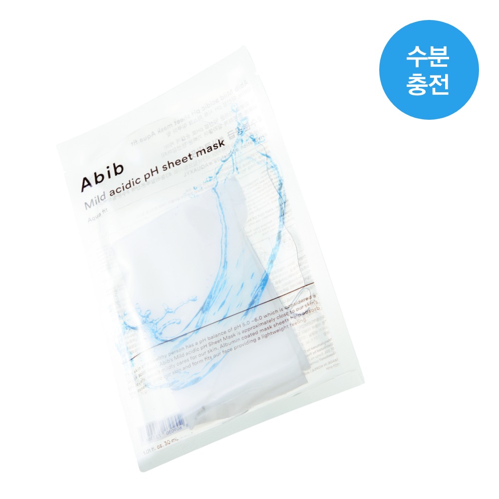 [10片/5Jong] Abib 弱酸性 pH 面膜贴 10片 (鱼腥草/复活草/水润/谷胱甘肽/蜂蜜)