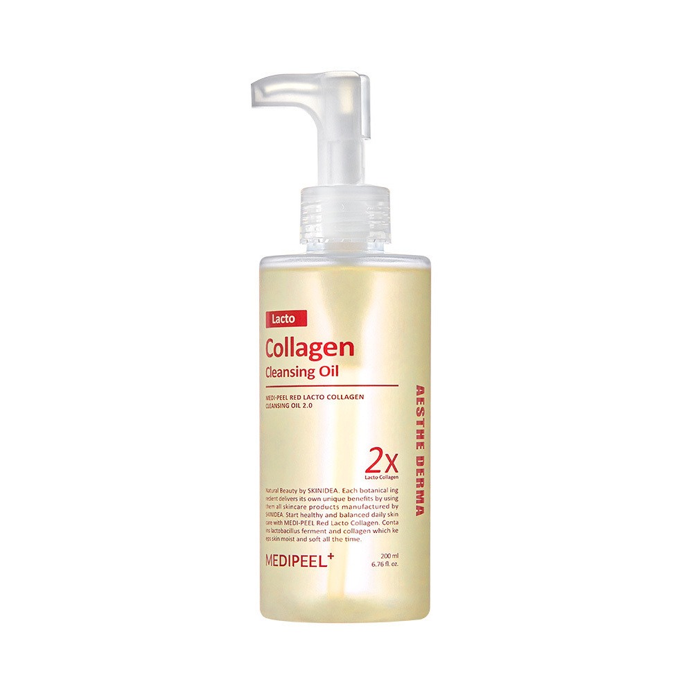 [毛孔Keulrenjeo] MEDIFEEL美蒂菲 红色乳酸胶原洁面油 企划装 200ml