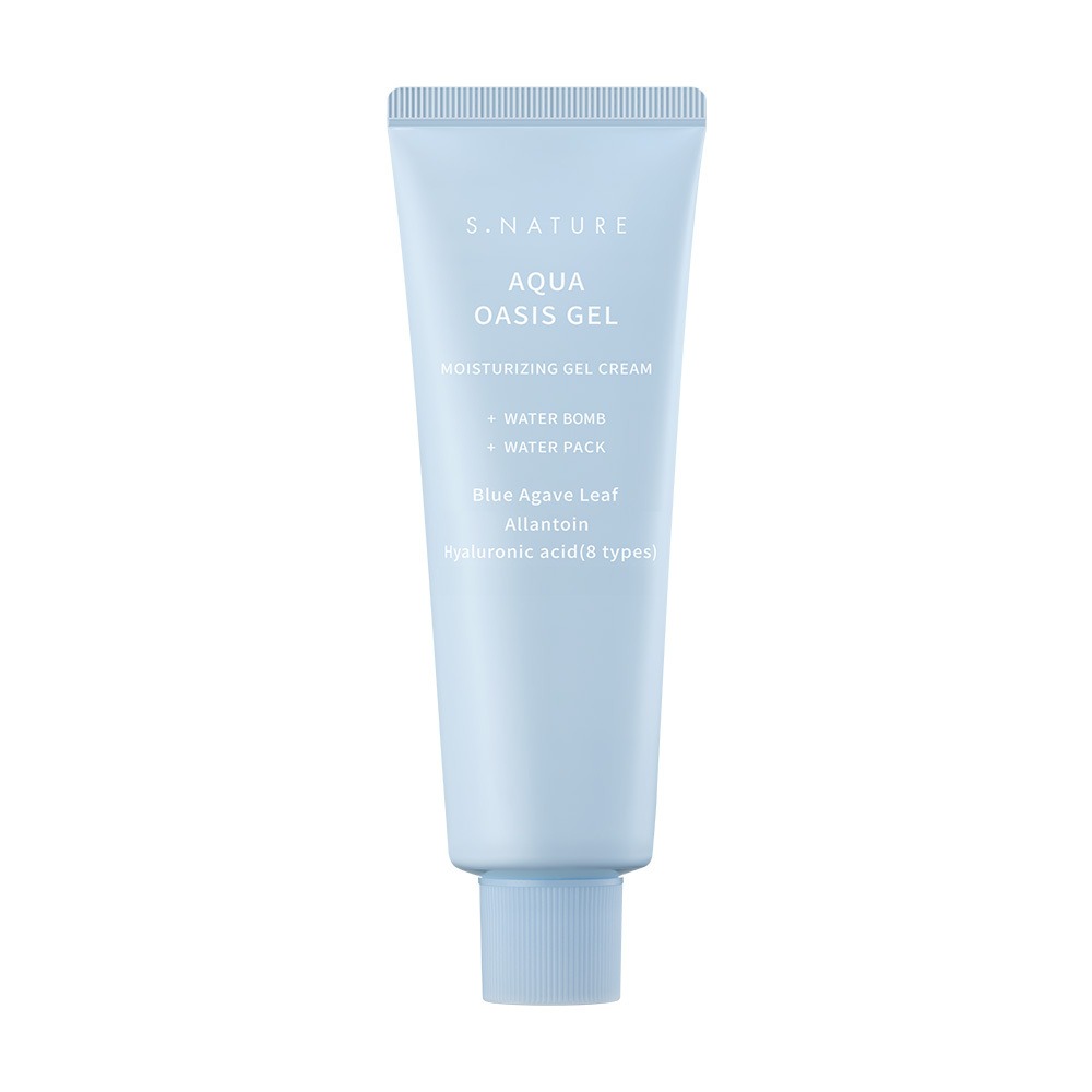 [7/26Haru/补水/清凉修护] Esnature 水润 Oasiseu 补水凝胶面霜 90ml 企划装（赠舒缓爽肤棉2片）
