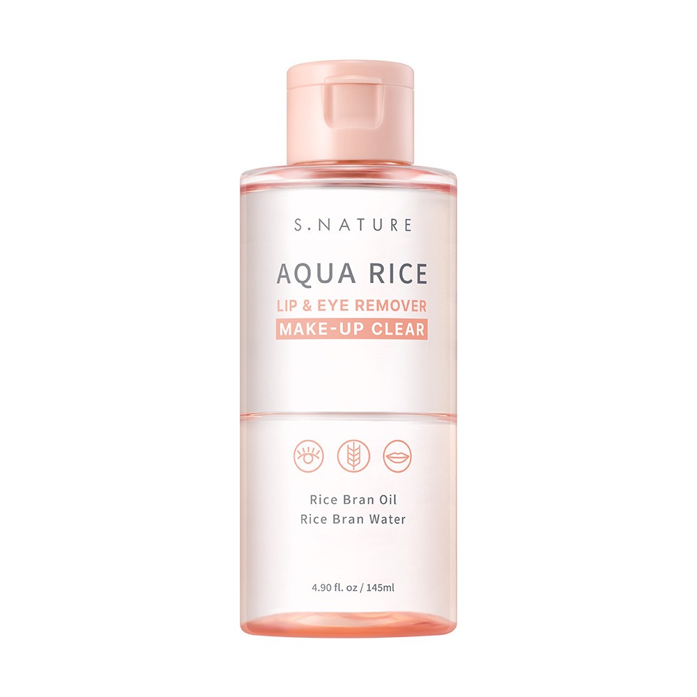 [Hwahae1Wi/3Cho快速Olkil卸妆液] Esnature 水润 米糠 唇眼卸妆液 145ml