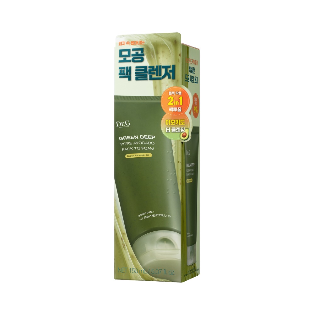 [Ttakpulpaek] Dr.G 绿深毛孔牛油果泡沫面膜 150ml