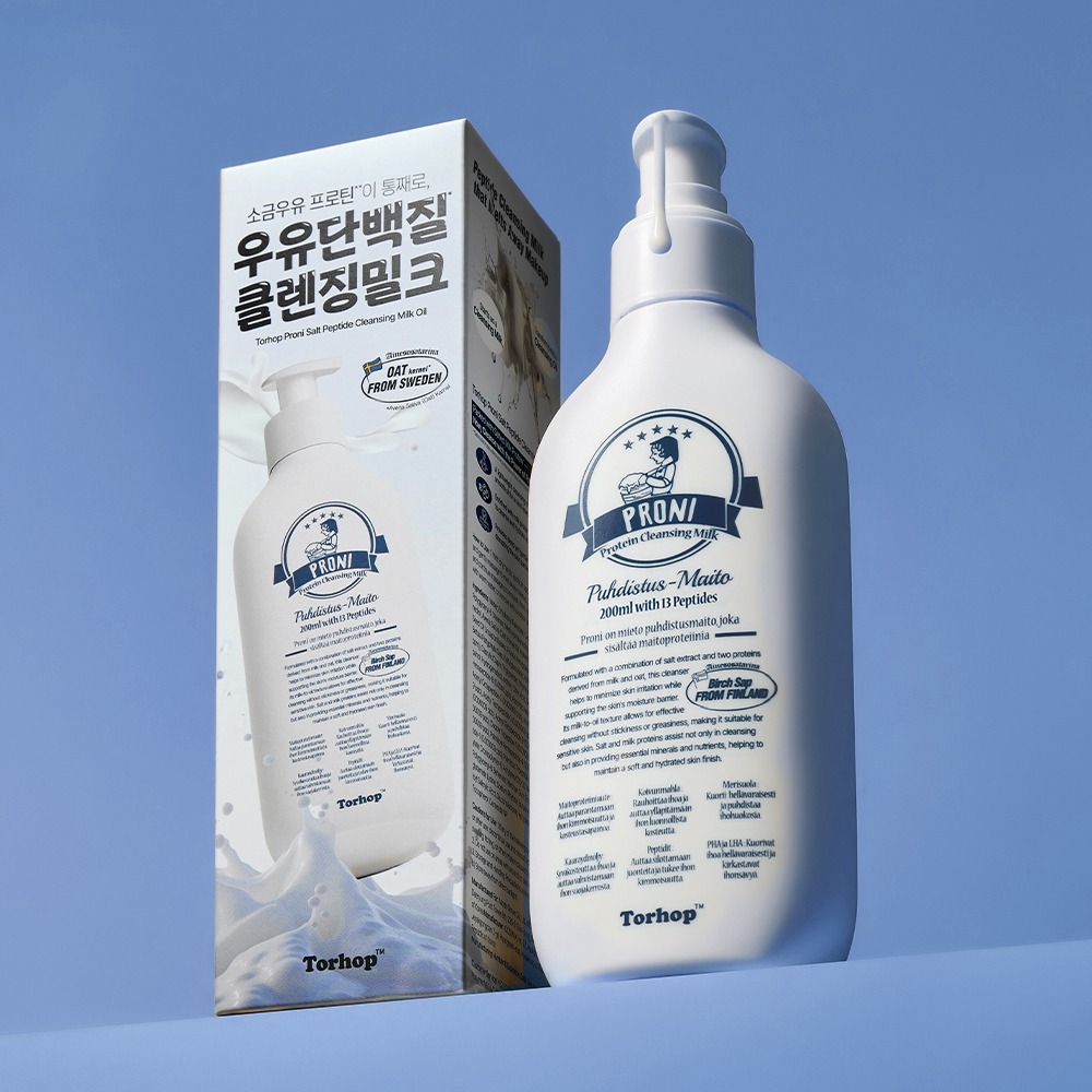 [Dandok/毛孔/Piji] Torhop Peuroni Sogeumuyu Danbaekjil 低刺激洁面乳油 200ml(+15ml)