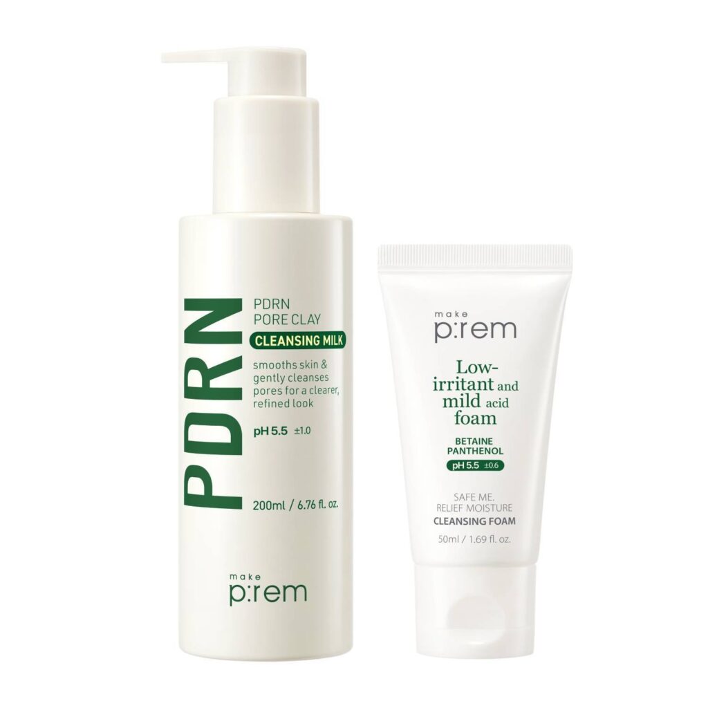 Makeprem PDRN 毛孔粘土洁面乳 200ml 企划装（赠洁面泡沫50ml）