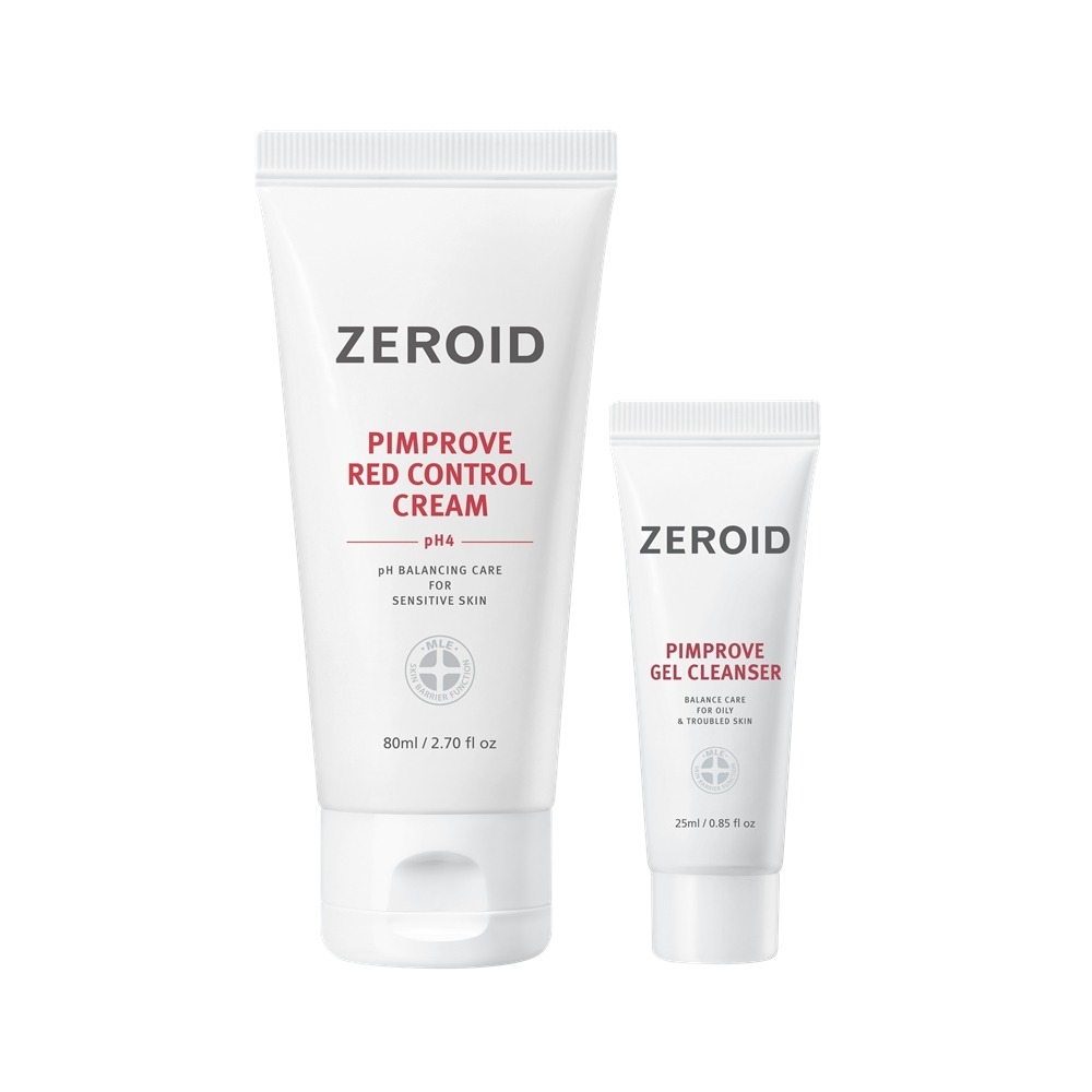 [痘痘肌推荐] Zeroid Pimpeurobeu 红色控油修护霜 pH4 80ml 企划装（赠水凝洁面25ml）