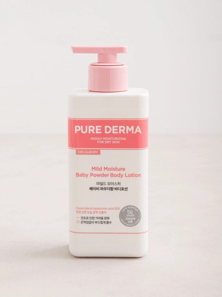 On The Body Pyueo皮肤科学型 温和保湿 身体乳液400ml 婴儿爽身粉香型 Hyang