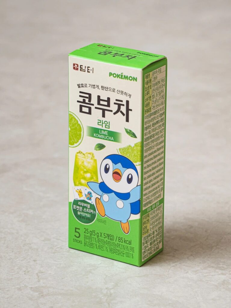 Damteo 神奇宝贝 康普茶 5瓶装 青柠